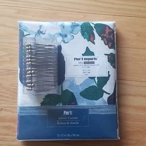 Pier 1 imports shower curtain and hooks